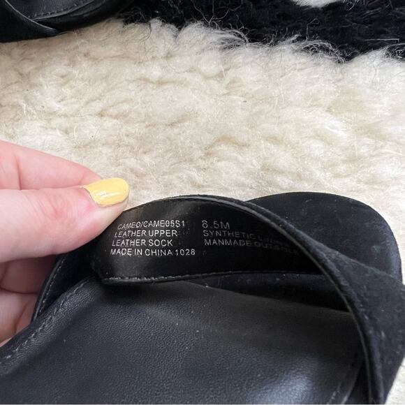 Steve Madden Cameo Black Suede Block Heel Sandals - Picture 6 of 6